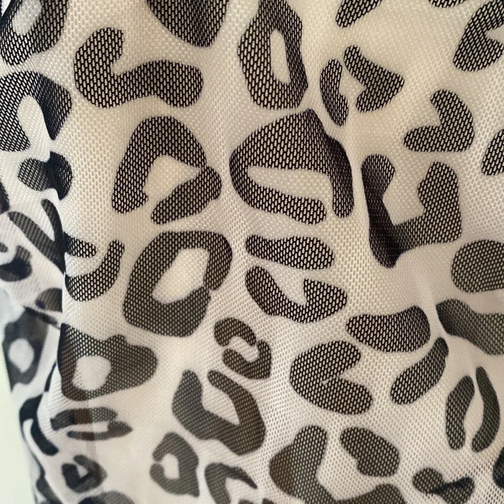 NW Mesh leopard print bodycon dress - Picture 4 of 4